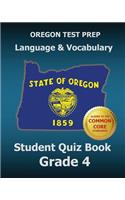 OREGON TEST PREP Language & Vocabulary Student Quiz Book Grade 4