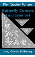 Butterfly Corners Luncheon Set Filet Crochet Pattern