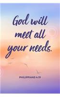 God Will Meet All Your Needs - Philippians 4