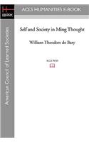 Self and Society in Ming Thought