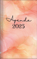 Treasure of Wisdom - 2025 Daily Agenda - Marbled Pink & Gold