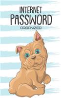 Internet Password Organizer: Username and Password Keeper: Cute Dog Puppy