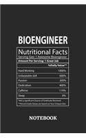 Nutritional Facts Bioengineer Awesome Notebook