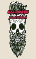 Halloween Journal Notebook: Daily Journaling - Lined Paper Wide Ruled Notes Spark Your Imagination and Positive Thinking - Vintage Sugar Skull Print