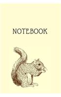 Notebook: Squirrel Gifts for Woman Blank Lined Notebook Journal & Planner - 6 x 9 inches, College Ruled Lined,110 Pages