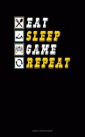 Eat Sleep Game Repeat: Cornell Notes Notebook