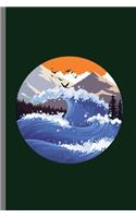 Mountain Waves: Mountaineering Campers Hiking Gift Adventure Is Out There Camping Trees Forest adventure, travel, activity, freedom, tourist, nature, climbing, extr