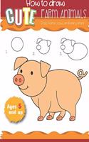How to draw Cute Farm Animals Dog, Horse, cow, and many more Ages 5 and up