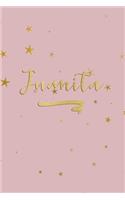 Juanita: Personalized Journal to Write In - Rose Gold Line Journal