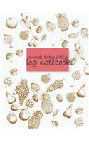 Journal baby daily log notebook
