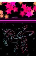 Journal: Unicorn Stars Diary: 6 X 9 Planner for Keeping Notes, Sketching, Doodling and Writing Ideas for Women, Girls and Teens