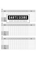 Darts Score Record: Darts Game Record Keeper Book, Darts Scoresheet, Darts Score Card, Darts Score Sheet has space record scores for everybody favorite pub game, Size 8