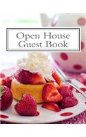 Open House Guest Book: Real Estate Professional Open House Guest Book with 24 Pages Containing 300 Signing Spaces for Guests' Names, Phone Numbers and Email Addresses.