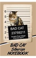 Bad Cat Siberian Notebook