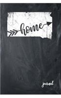 Home Journal: State of South Dakota Gypsy Arrow Home Blank Diary 120 Paged College Lined 6x9 RV Travel Journal