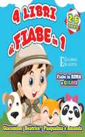 4 libri di FIABE in 1 - Giacomino, Beatrice, Pasqualina e Amanda - Libri di favole in rima per bambini