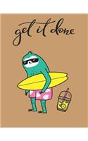 Get It Done: Sketchbook Cute Sloth Sketchbook for Girls: 110 Pages of 8.5"x11" Blank Paper for Drawing, For kids practice(1 Sketchbook Sloth)