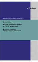 Private Equity Investments in Family Businesses