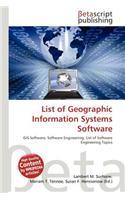 List of Geographic Information Systems Software: (English)