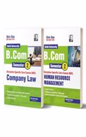Shivdas BCom Prog Semester 2 Company Law Human Resource Management (Pack of 2) Solved 10 years PYQs based on NEP UGCF 2022