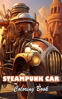 Steampunk Car Coloring Book