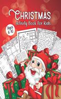 Christmas Activity Book For Kids Ages 6-10