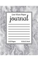 Low Vision Paper Journal