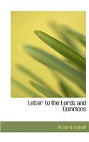 Letter to the Lords and Commons