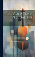 Violin Tone-peculiarities