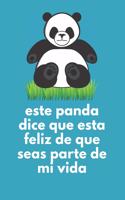 Cuaderno De Notas Panda Feliz