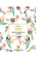 Simple 2020 Weekly And Monthly Planner: (Cute Simple Planners)