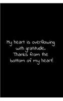 My heart is overflowing with gratitude. Thanks from the bottom of my heart!