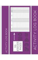 Purple Activity Log: An Office Visitor Log Book