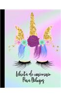 Libreta de Unicornios Para Dibujos