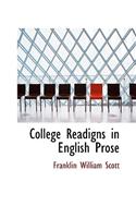 College Readigns in English Prose