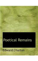 Poetical Remains: (English)