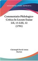 Commentatio Philologico-Critica in Locum Esaiae LII, 13-LIII, 12 (1791)