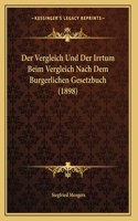 Der Vergleich Und Der Irrtum Beim Vergleich Nach Dem Burgerlichen Gesetzbuch (1898)