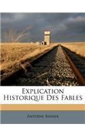 Explication Historique Des Fables