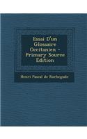 Essai D'un Glossaire Occitanien