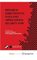 Research Directions in Data and Applications Security XVIII