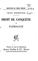 Droit de conquête et plébiscite