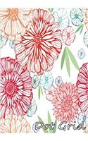 Dot Grid Notebook: Flower Wallpaper.7