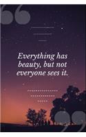 Everything Has Beauty But Not Everyone Sees It