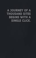 A journey of a thousand sites begins with a single click.