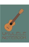 Ukulele Tab Notebook: 6 String Chord and Tablature Staff Music Paper for Students & Teachers, Sloth Playing Ukulele Cover Paperback - December 11, 2019