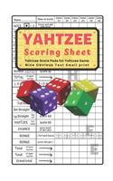 Yahtzee Scoring Sheet