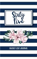 Sixty Five Bucket List Journal