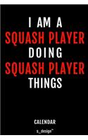 Calendar for Squash Players / Squash Player