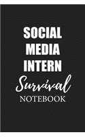 Social Media Intern Survival Notebook: Small Undated Weekly Planner for Work and Personal Everyday Use Habit Tracker Password Logbook Music Review Playlist Diary Journal